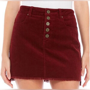 Indigo Rein Corduroy Mini Skirt Size 11/29 Juniors NWT